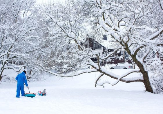 Family-Snow-Snowman-Fun-Nature-Cold-Happy-White