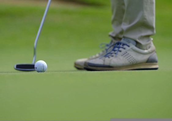man playing golf